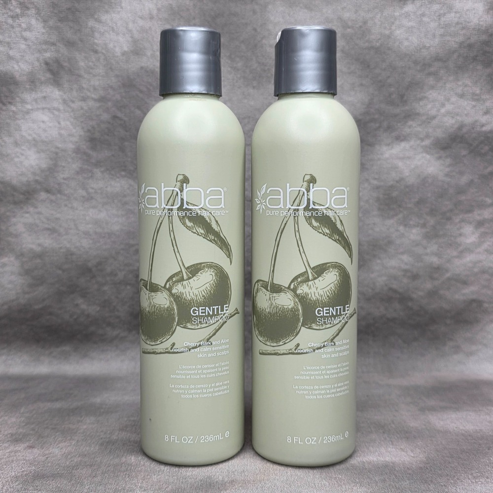 (X2) ABBA Gentle Shampoo 8 fl oz w/Cherry Bark & Aloe